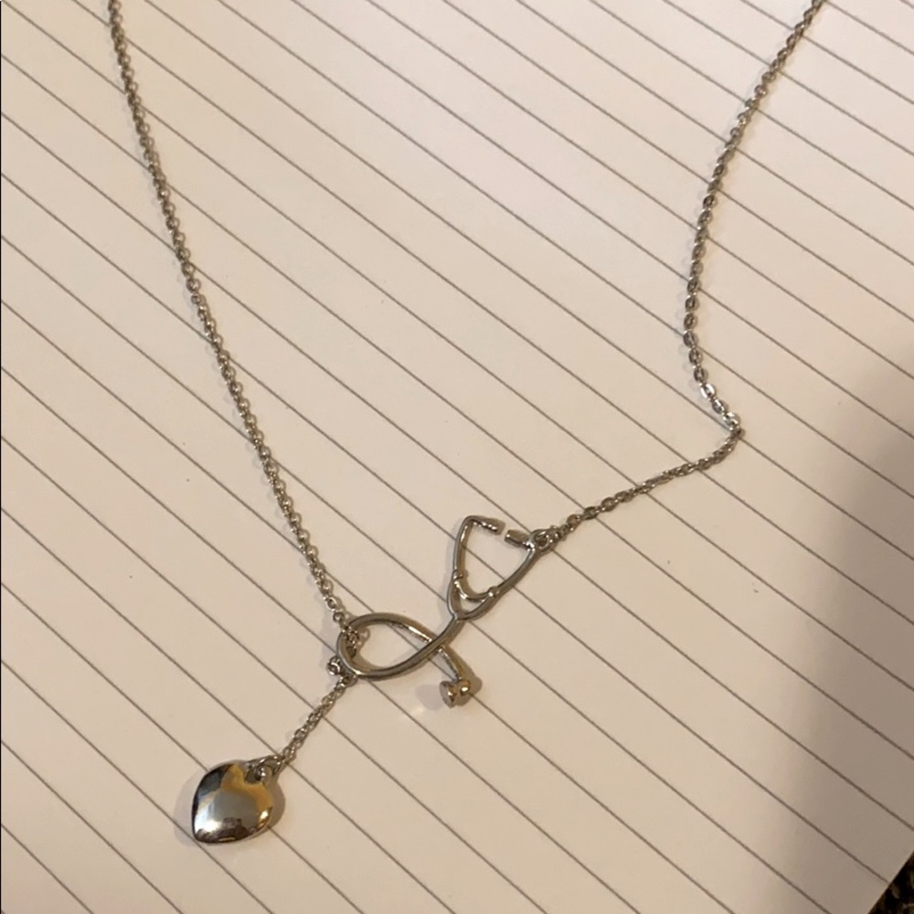 Stethoscope Sterling Silver Necklace